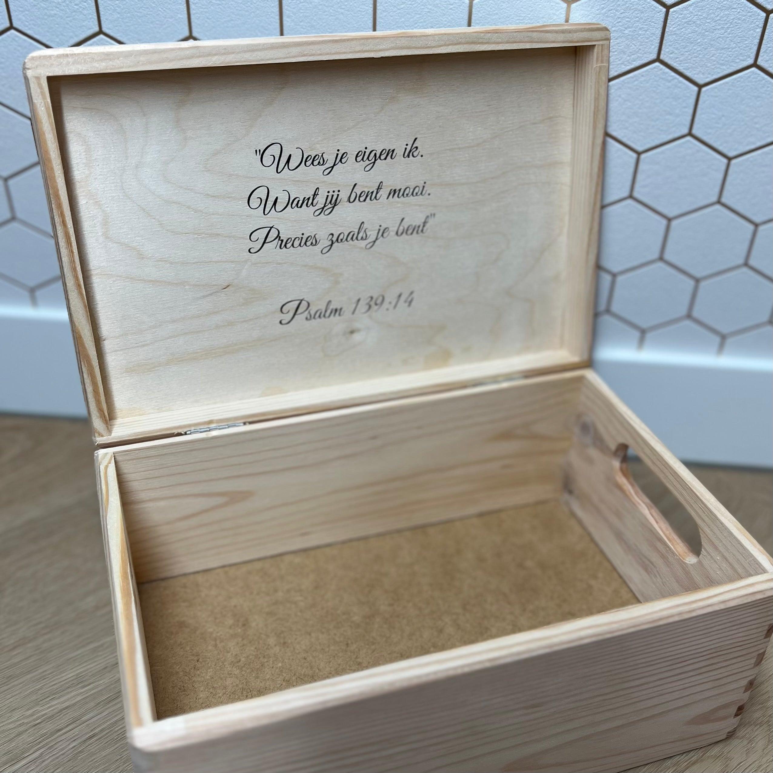 Memorybox met bloemen - Leuk en Mooi